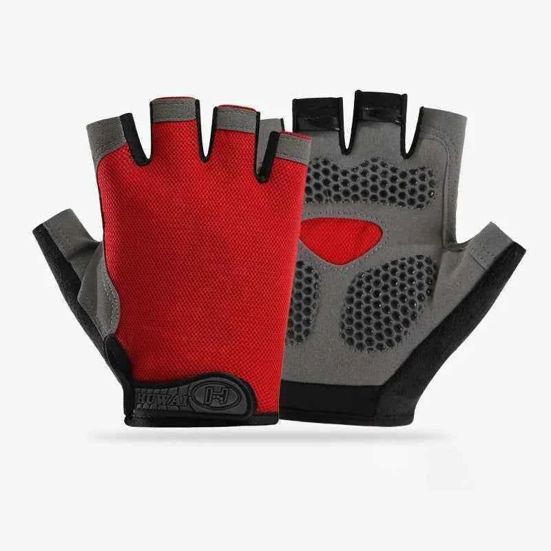 Anti-Slip Breathable Workout Gloves, Fingerless Fitness Training Gym Gloves for Men Women Bodybuilding Cycling Exercise