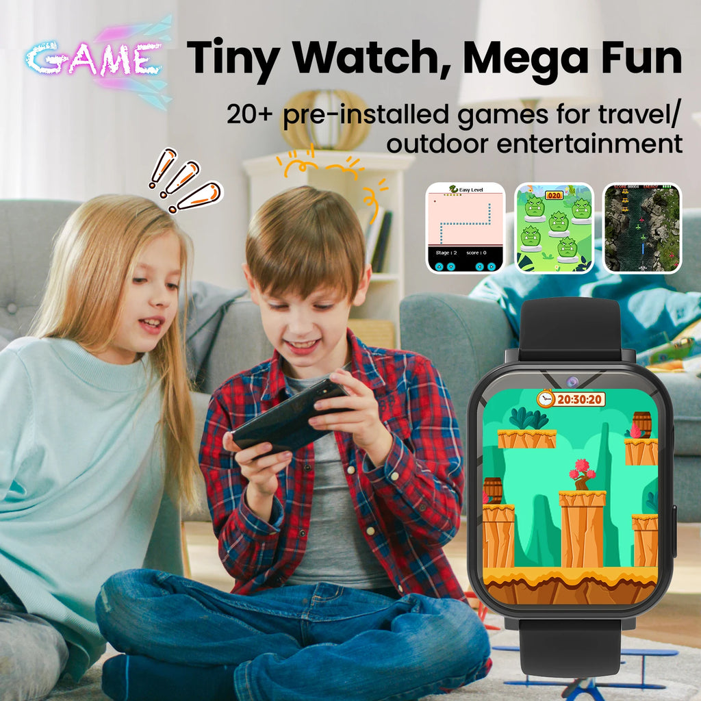 Kids Smart Watch with Camera for Boys Girls Age 4-12 Educational Game Watch Pedometer Alarm Flashlight Birthday Gifts Funny Toy