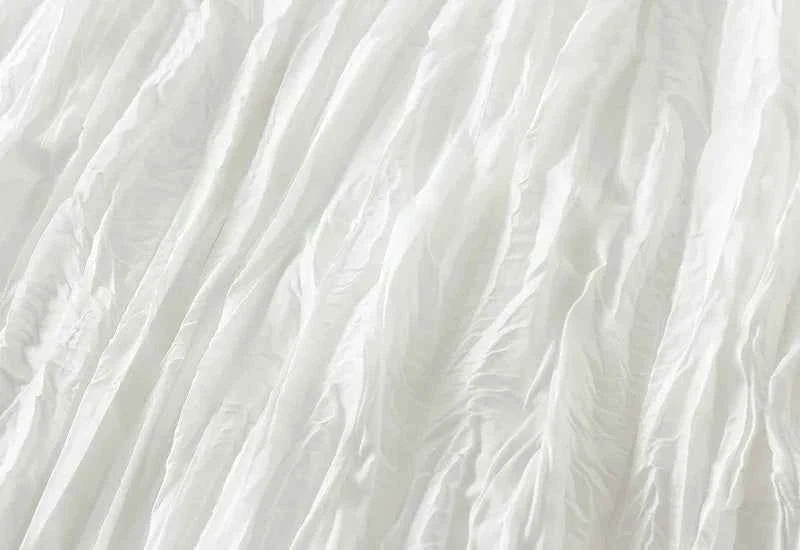 Light Luxury Irregular Slimming Pleated  A-line Skirt for Women High Waist Solid Color Loose Fashion Skirts Casual  Spring New