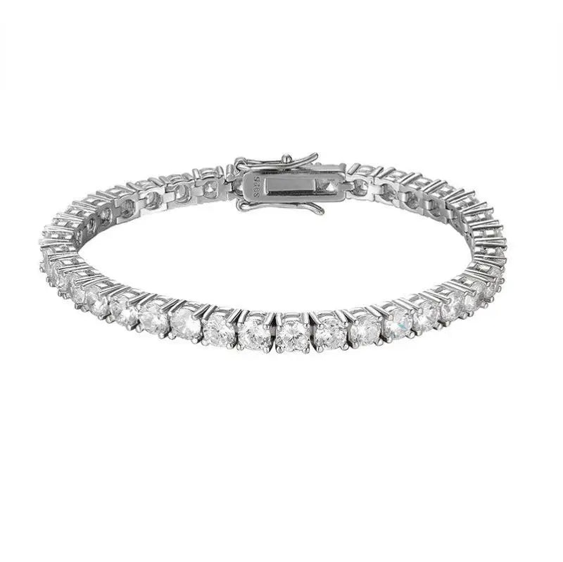 Hot Sale Style Fashion Bracelet 925 Silver Resizable VVS Moissanite Women Diamond Bracelet for Her Available at Low Price
