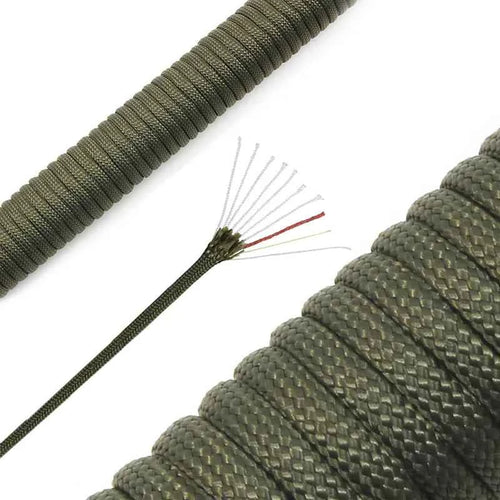 10 Strand Multifunctional Paracord 650 Military 4mm Parachute Camping Survival With Fishing Line Copper Wire