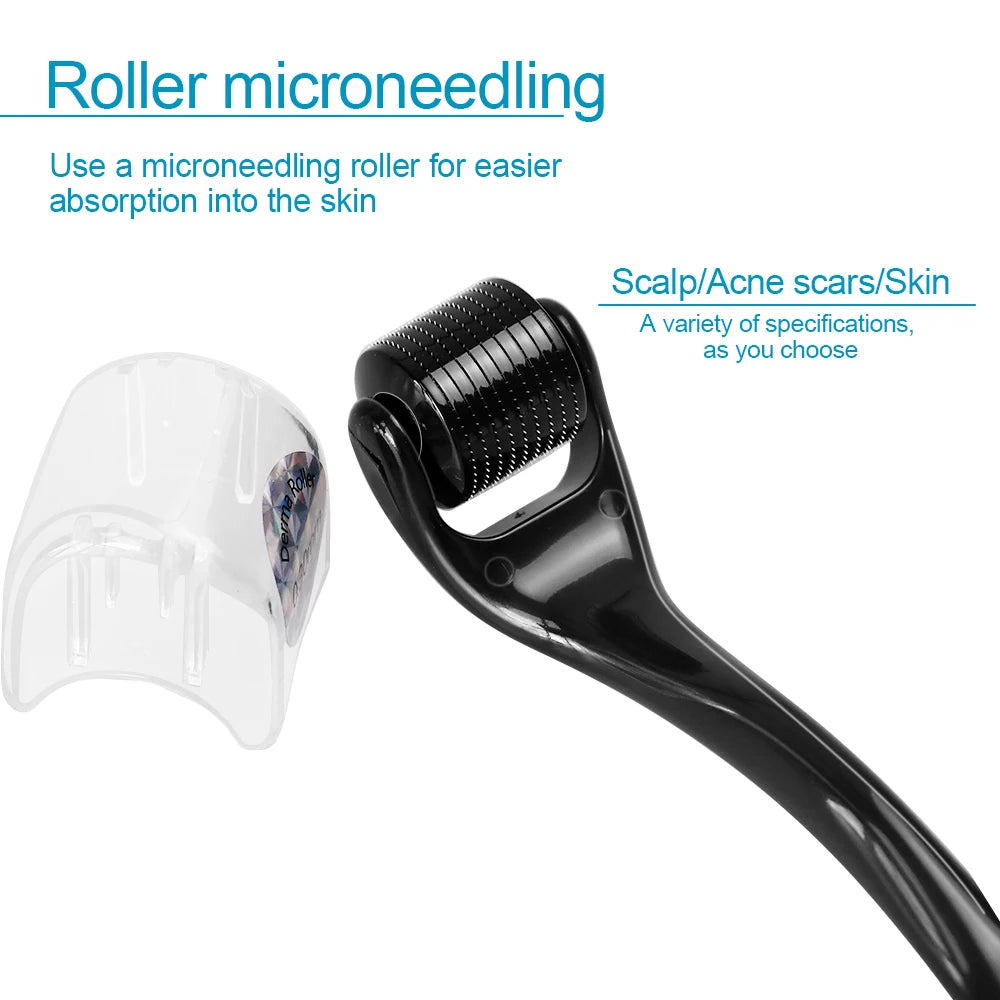 Derma Roller DRS 540 Facial Skin Care Dermaroller Titanium Micro Needle Roller for Hair Regrowth Beard Growth Face Beauty Device