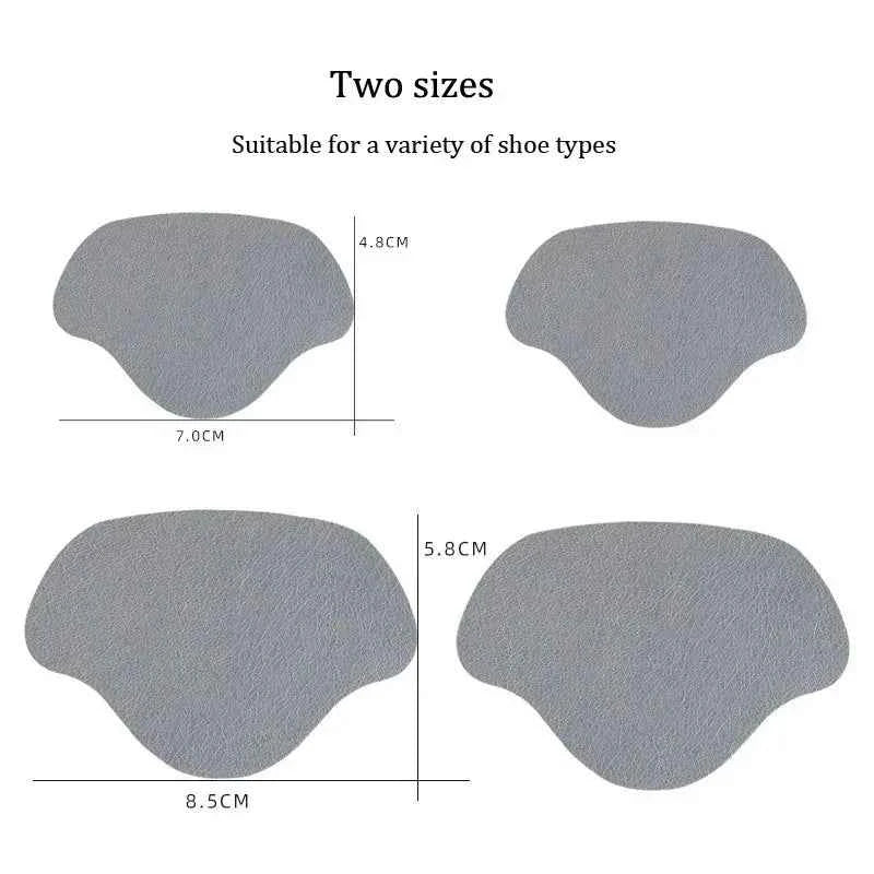 4Pcs Sneaker Heel Repair Pad Adjustable Size Wear-resistant Footbed Invisible Heel Repair Pad Repair Shoe Hole Pad Back Sticker