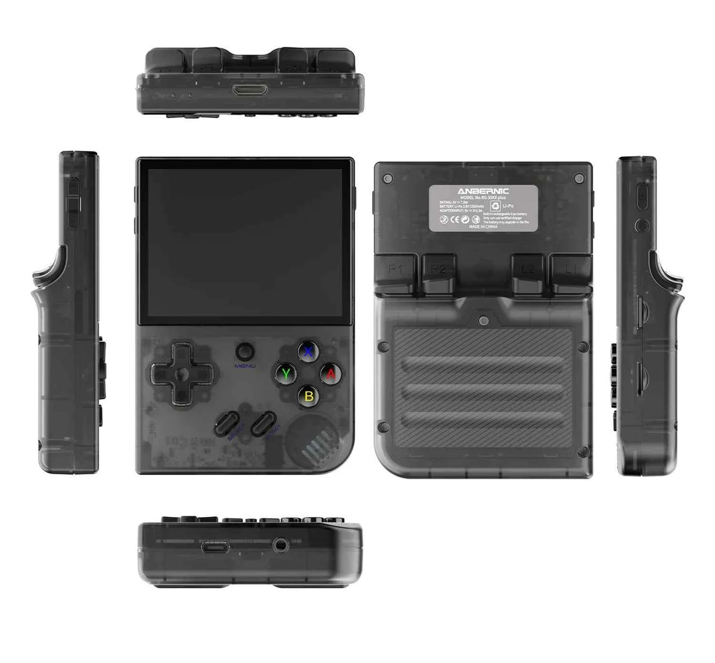 ANBERNIC RG35XX PLUS Retro Handheld Game Console 3.5''IPS Screen Built-in 10K Games HDMI Video Output Streaming Kids Game Player