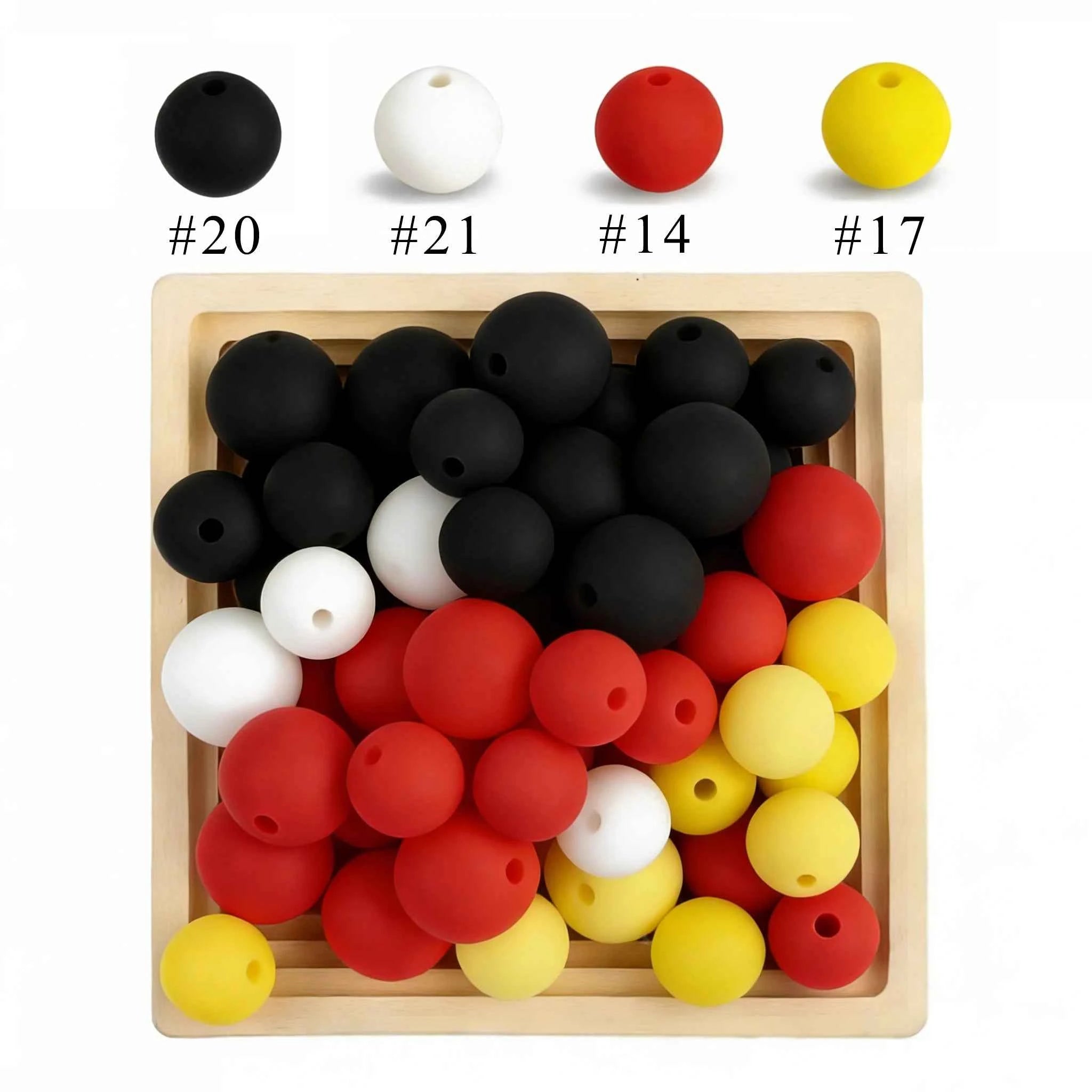 12mm Siilcone Round Beads 100/50/20Pcs For Jewelry Making To Make Bracelets DIY Keychain Necklace Jewelry Accessories BPA Free