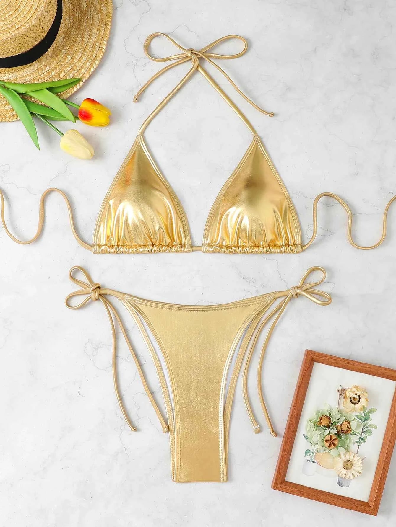 Women's Bikini Set, Sexy Two-Piece Swimsuit, Comfortable & Stylish Design, Perfect for Beachwear & Pool Parties
