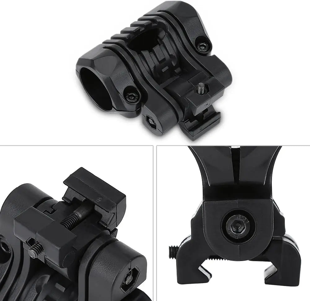 BOOIU Tactical Helmet Flashlight Holder 25mm Multi-Angle Led Flashlight Clip Fast Helmet Accessories Mount Side Rail With Wrench
