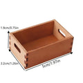 ♥1:12 Dollhouse Wooden Storage Basket Simulation Furniture Model Micro Dollhouse Ornament