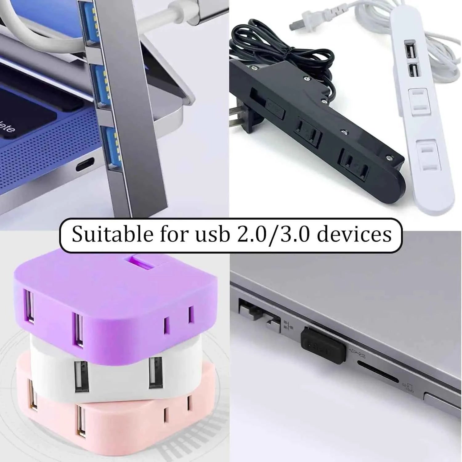 Dust Plug for USB -A Charger Port Cover Cap Female Jack Universal Silicone Dustproof USB-A Ports Protector PC Notebook Laptop
