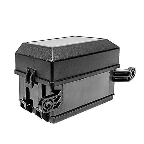 12-Slot Relay Box 6 Relays 6 ATC/ATO Standard Fuses Holder Block with 41pcs Metallic Pins Universal for Automotive Marine Use