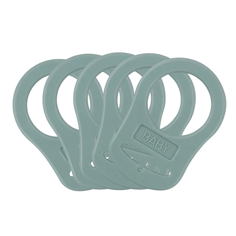 5Pcs Multi Colors Silicone Baby Dummy Pacifier Holder Clip Adapter for MAM Rings New