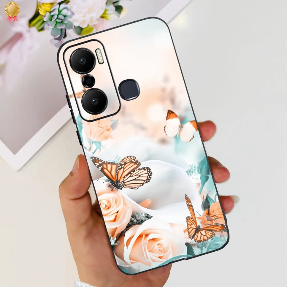 For Infinix Hot 20 Play 20i 4G Case Cute Astronaut Clear TPU Silicone Bumper Cover For Infinix Hot 20 Play 20i Phone Case Funda