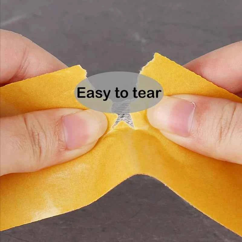 1Roll 5M Double Sided Tape High Viscosity Grid Fiber Transparent Double Sided Tape Sticky Adhesive Fiber Mesh Tape