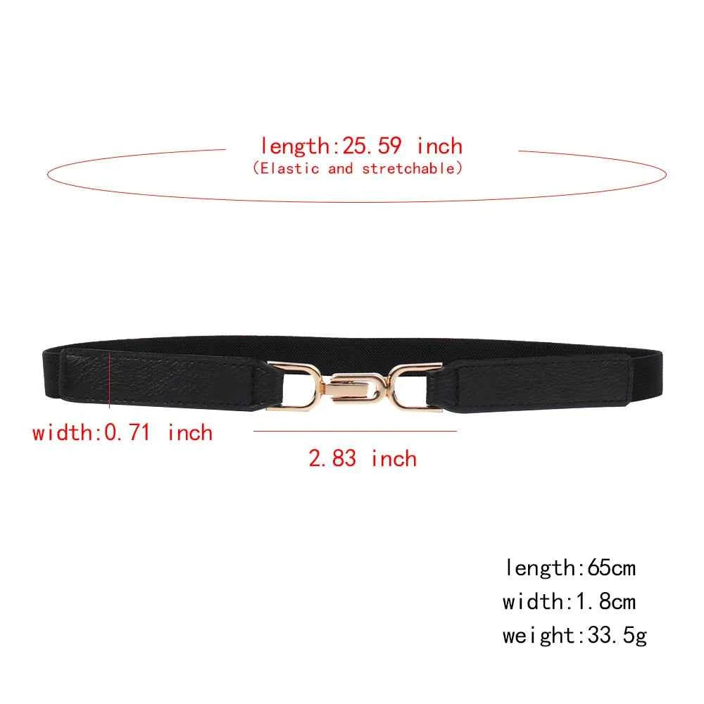 Women Skinny Belt for Dresses Ladies Fashion Elastic Belts Waist Band Cinch Waistband