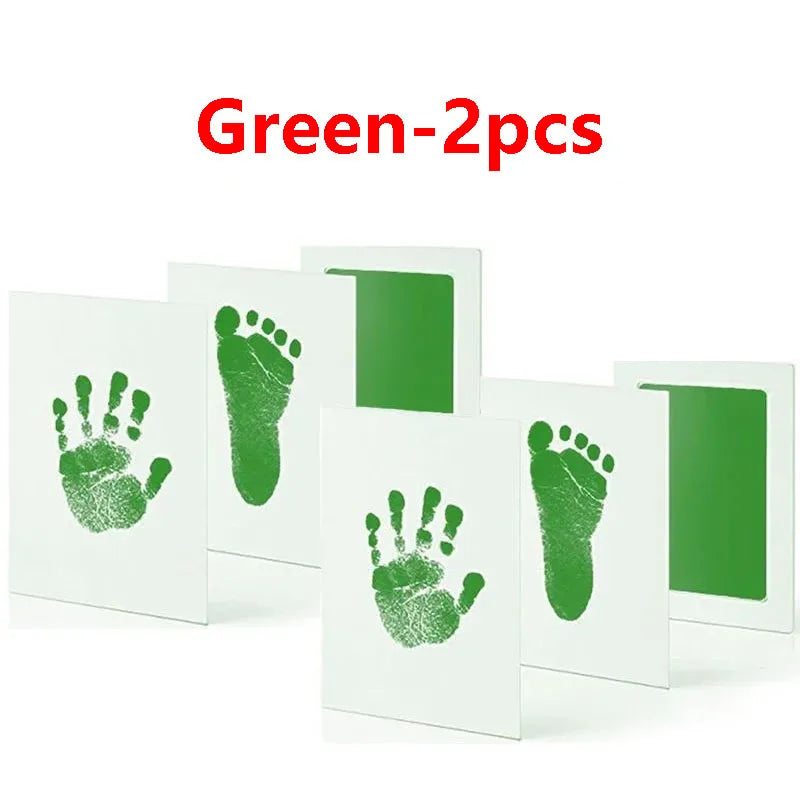 2pc Newborn Baby Handprint Footprint Markers Ink Pads Safe Non-toxic No-Touch Skin Inkless Inkpad Kits Pet Paw Prints Souvenirs