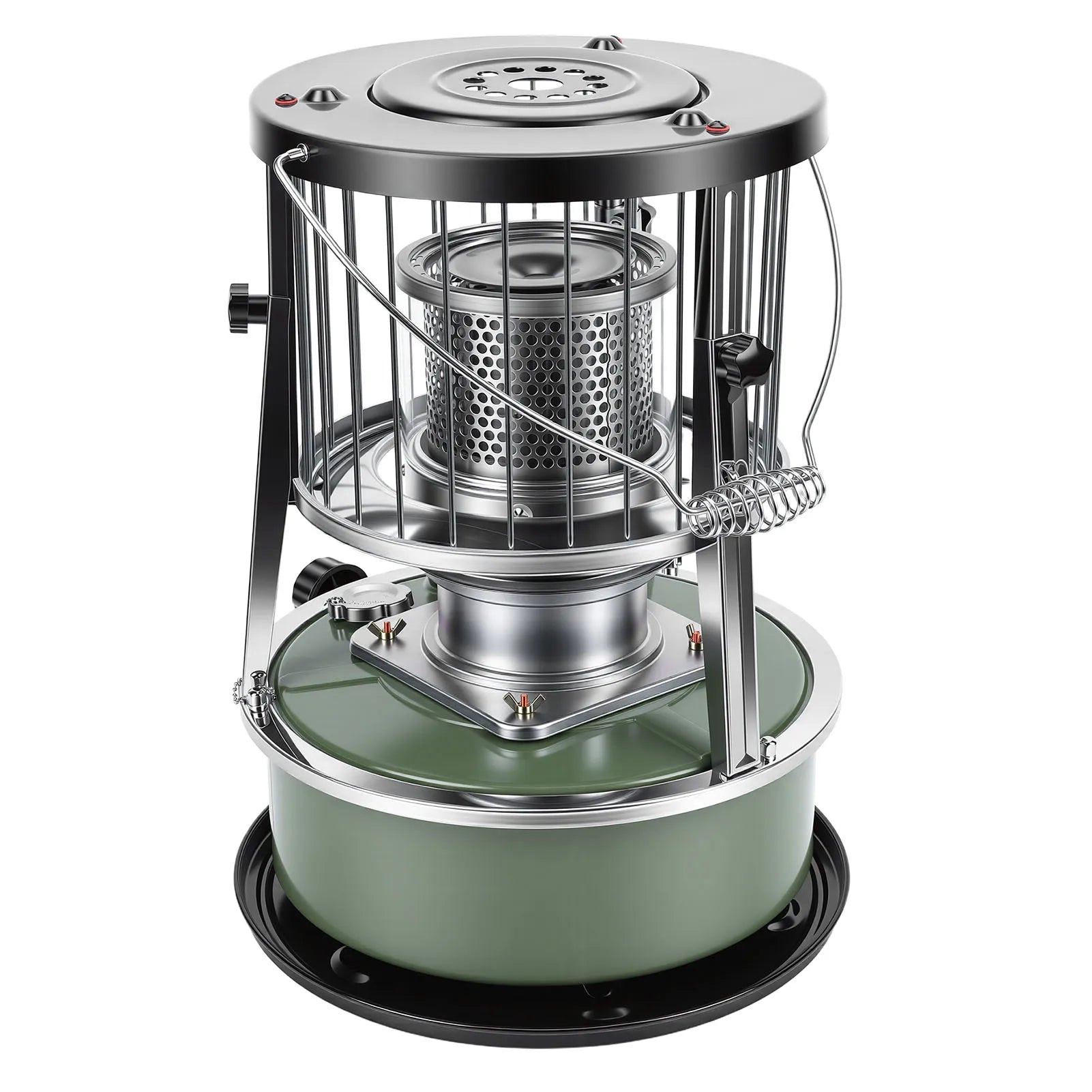 Kerosene Heater Adjustable Height Non Electric Portable 2 in 1 Stove Heater for Camping Garage Adjustable Height Kerosene Heater