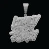 RB GEMS Women's Yellow Gold Lab Grown Moissanite Diamond Pendant Rose Gold Two Tones Clasp Custom Name Letter GIA Certified
