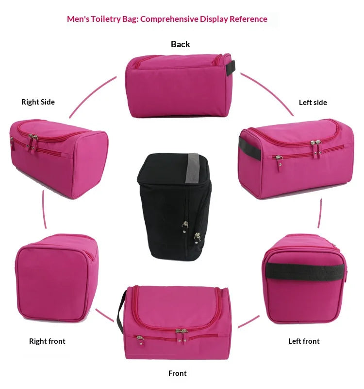HOMEFISH Men's multifunctional travel storage bag, toiletries pillowcase, hand-held toiletries bag