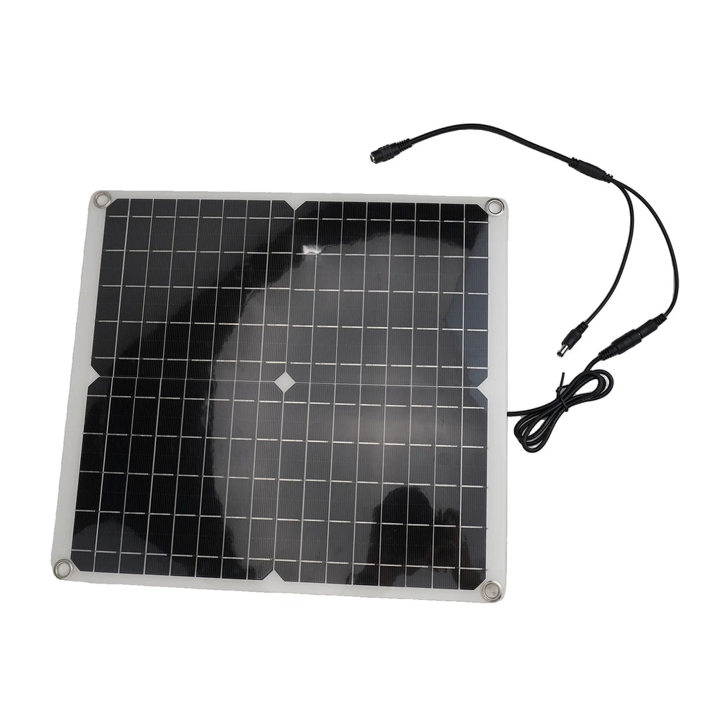Cooling W Solar Panel Fan Outdoor Solar Exhaust Fan RV W Solar Panel Durability Greenhouses Exterior Laminated Chicken Coops