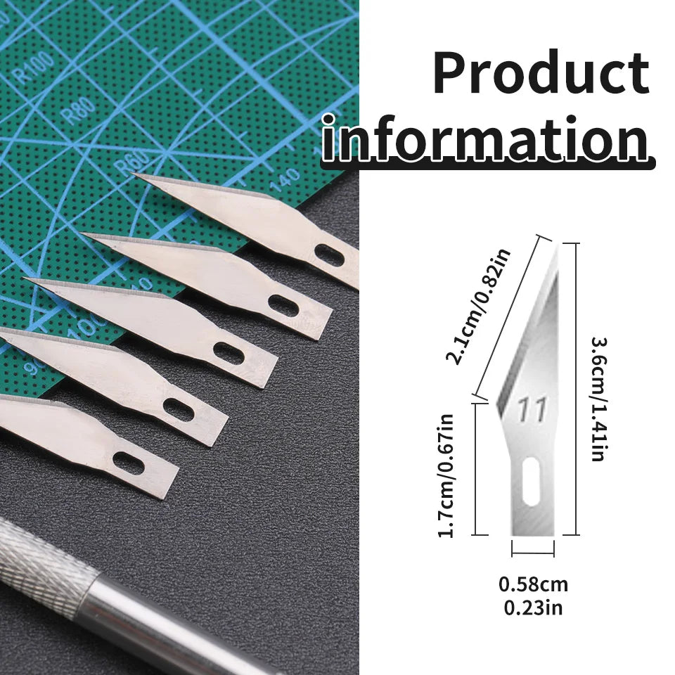 Knife Knifes Wood Carving Fruit Metal Cutting Tool Cutting Metal Leather Engraving Blades Food Scalpel DIY Craft Sculpture