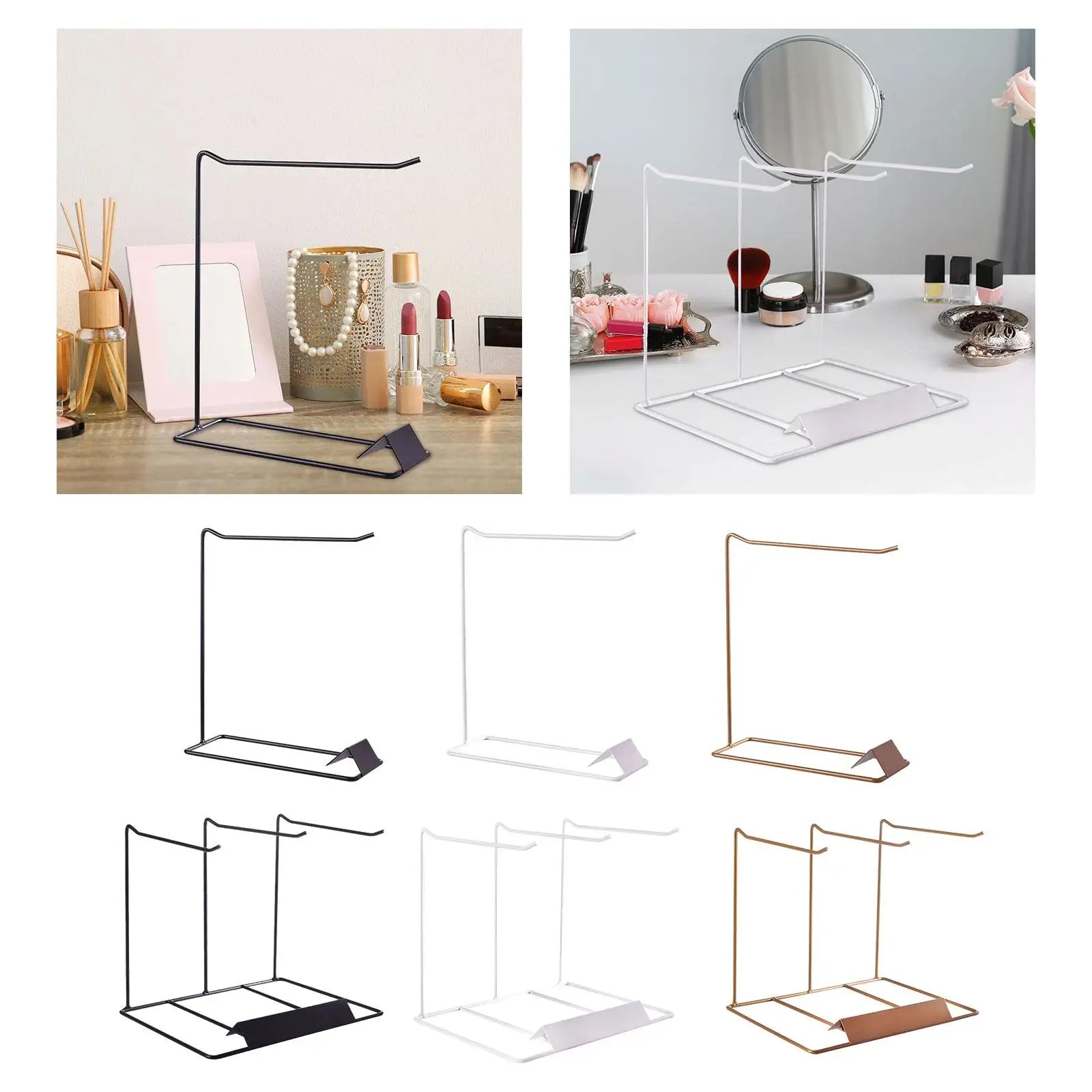 Jewelry Organizer Display Stand Jewelry Storage Rack Desktop Jewelry Storage Holder for Watch Jewelry Broadcasting