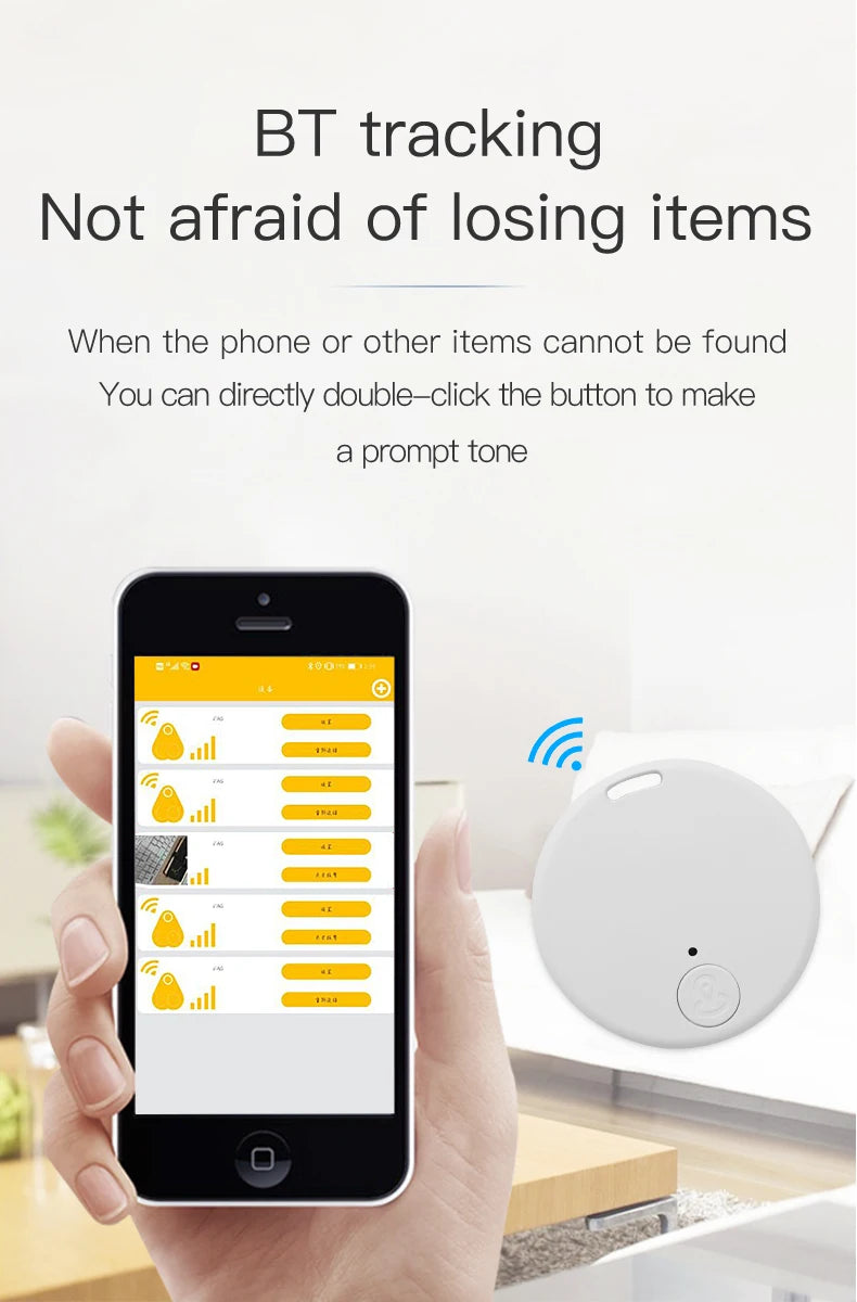 Anti-Lost Device Wireless Pet Kids Wallet Tracking Locator Bluetooth 5.0 Portable Smart Finder Small GPS Tracker For Cellphone