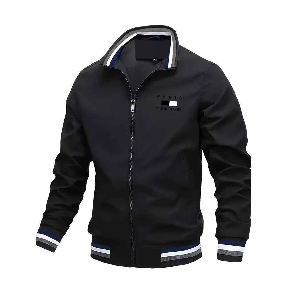 Spring Autumn Men's Jackets Oversized Stand Collar Zipper Outdoor Coat Tops Baseball Bomber Varsity Jackets Man Designer Clothes