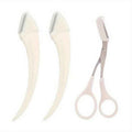 Complete Eyebrow Grooming Kit with Precision Trimmer Razor and Scissors Comb Set Easy-to-Use Beauty Tools for Novice Users