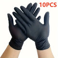 Orange Nitrile Gloves Disposable 8Mil Super Duty Diamond Textured Safety Protective Work Gloves Auto Mechanic Industrial Gloves