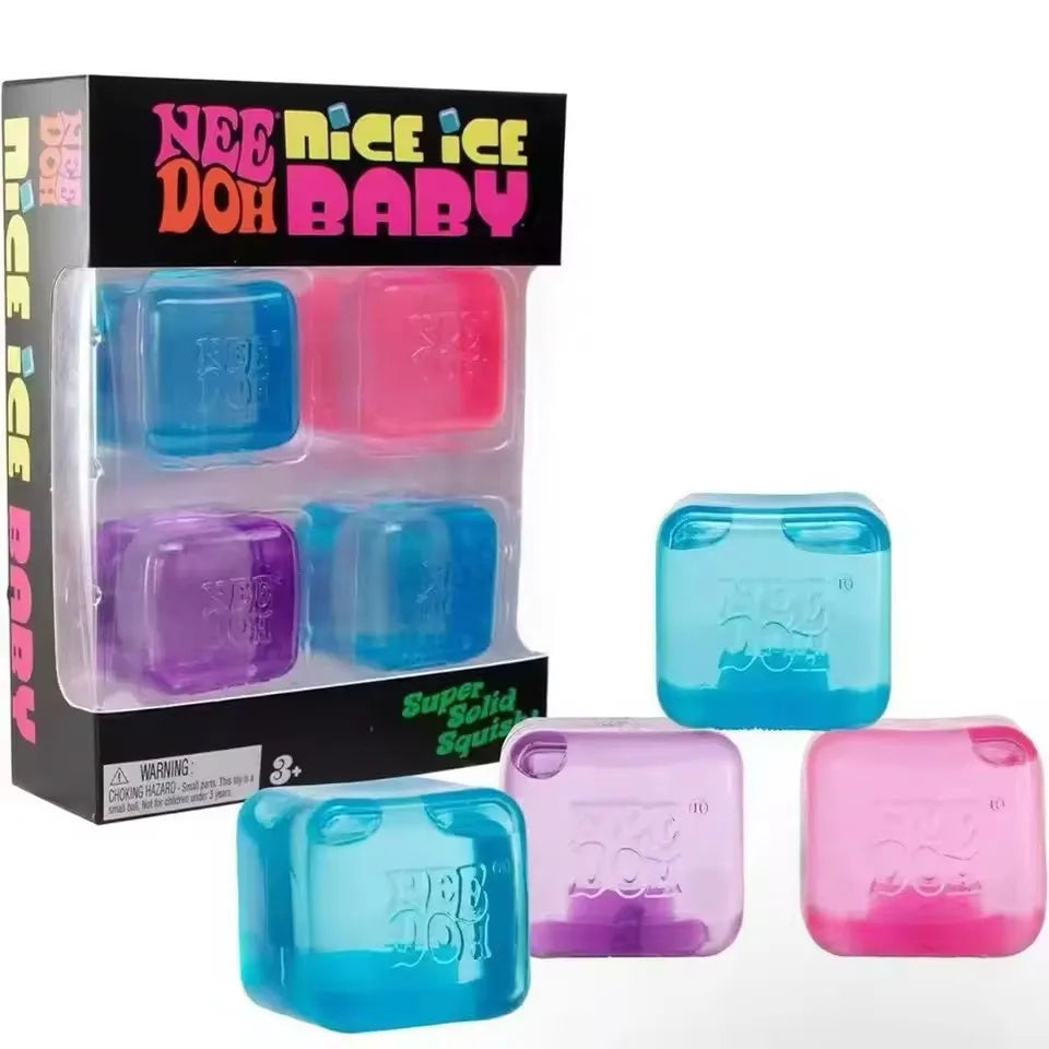 Squishy Schylling NeeDoh Nice Cube Sensory Squeeze Toy Super Squishy Stress Relief Anxiety Sensory Tool Stress Reliever Toys