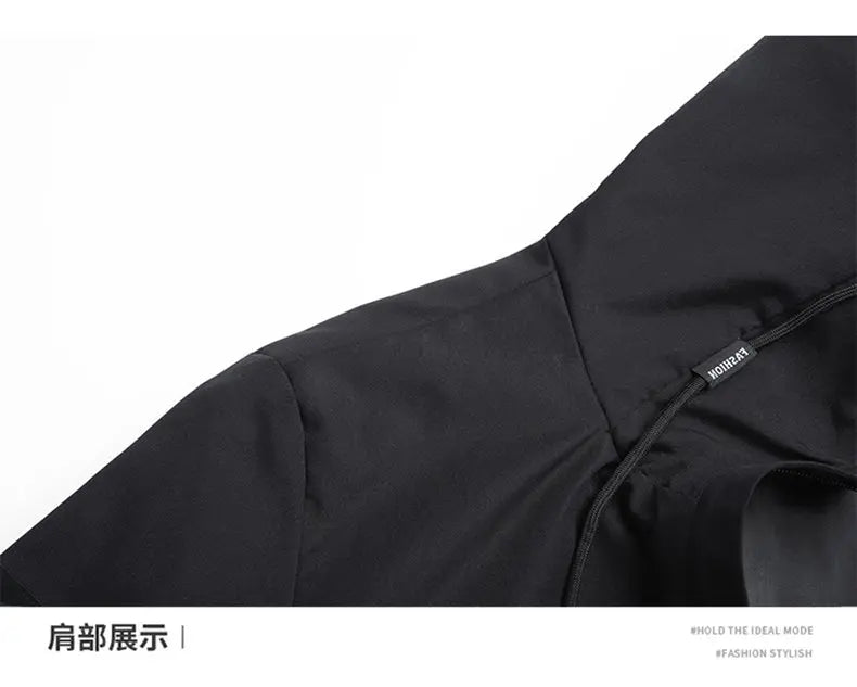 High-quality men's fashionable, stylish, versatile, trendy and casual spring and autumn jacket hooded jacket