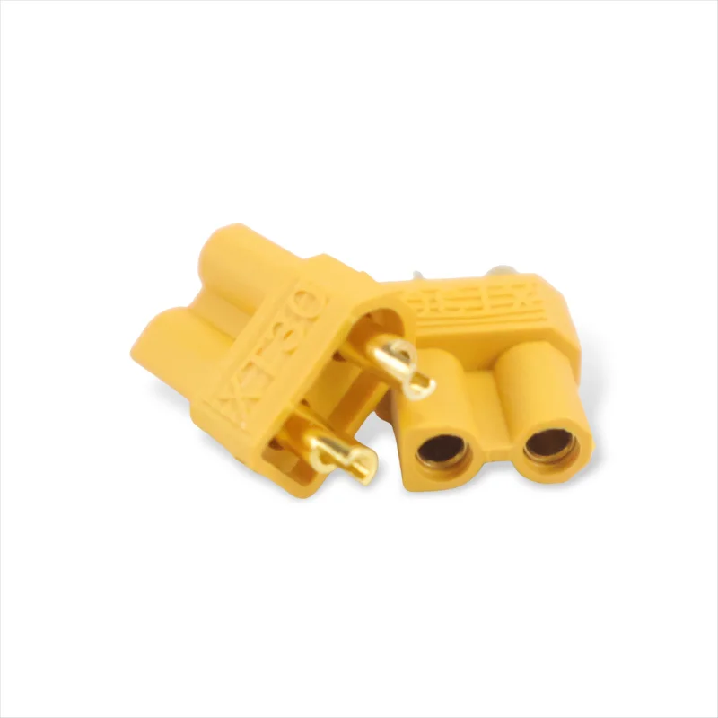 60pcs XT30 Male/Female Bullet Connector Pairs for RC Lipo Battery Motor 15A/30A 18AWG Yellow Plug for Quadcopter FPV Drone