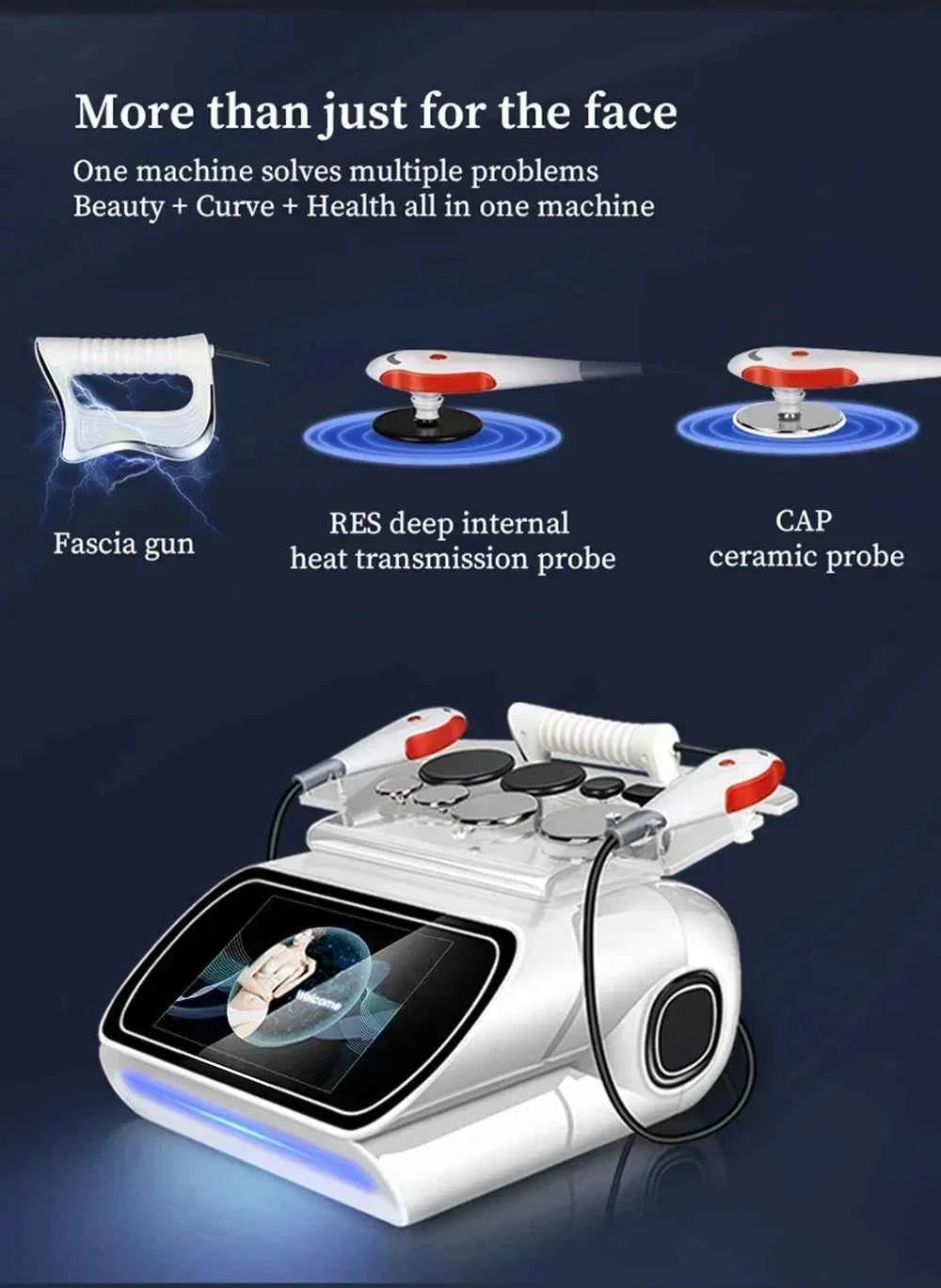 Newly arrived Portable RET CET Diathermy Body Sliming Machine Pain Relief Skin Tightening INDIBA Deep Care