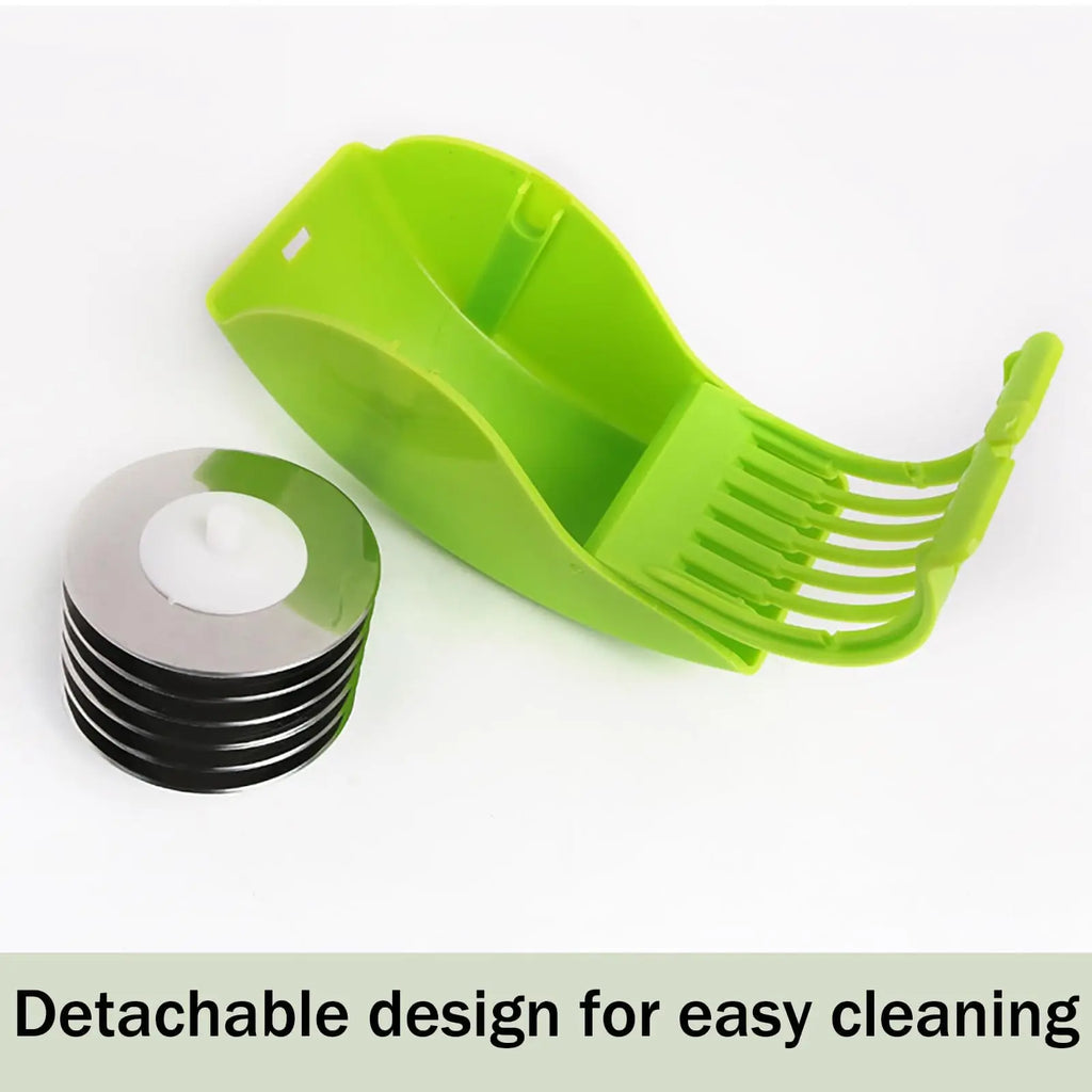 Parsley Chopper Roller Manual Scallion Cutter with 6 Stainless Steel Blade Detachable Herb Roller Mincer Vegetable Chopper Tools
