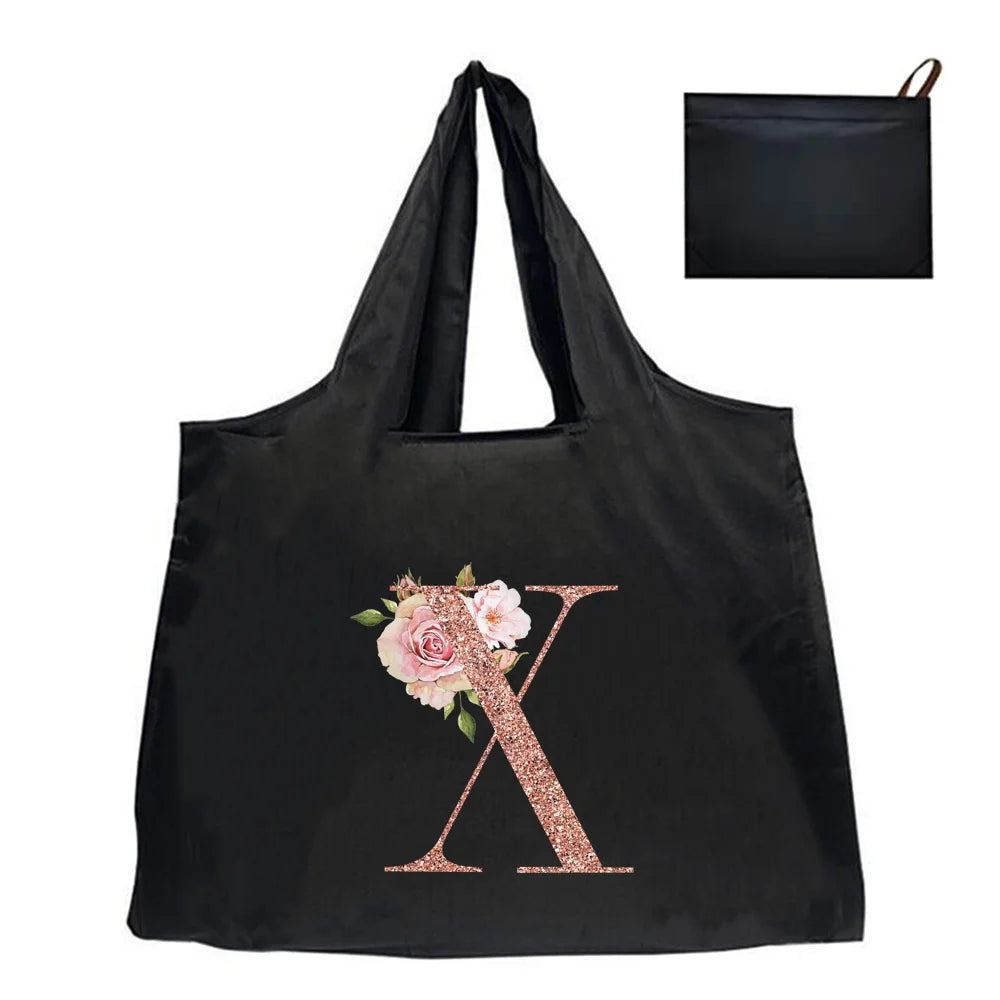 Shopping Bag Tote Bag Foldle Grocery Organizer Reusable Handbags Shoulder Bags Convenient Large-Capacity Large Tote For Fashion
