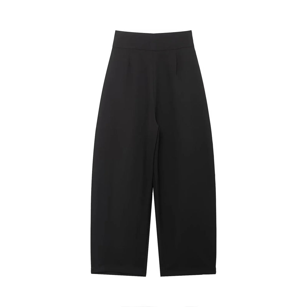 Koekop Office outfits High-waisted pleated balloon Ladies Pants Fashion Office Wear High waist Pants for Women Formal Pants