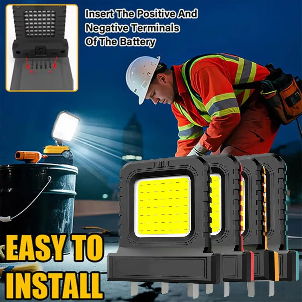 LED Work Light for Makita for 21V Li-ion Battery Power Tool Accessories Outdoor Camping Lamp for Vehicles Auto Car Repair Tool
