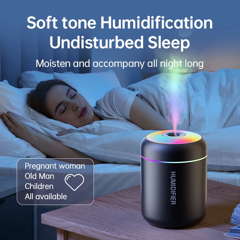 Mini USB Air Humidifier & Aroma Diffuser 180 ml