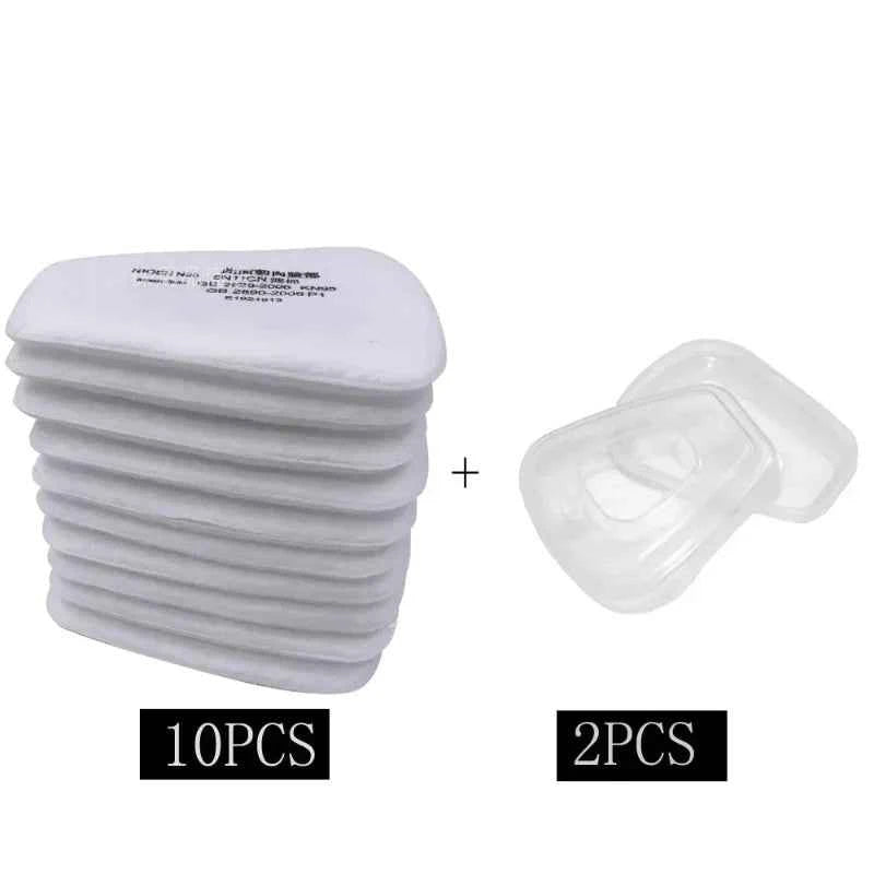 6001 6002 Cartridge 5N11 Cotton Filter Set for 3M 6200 7502 6800 Respirator Dust Gas Chemical Painting Spraying