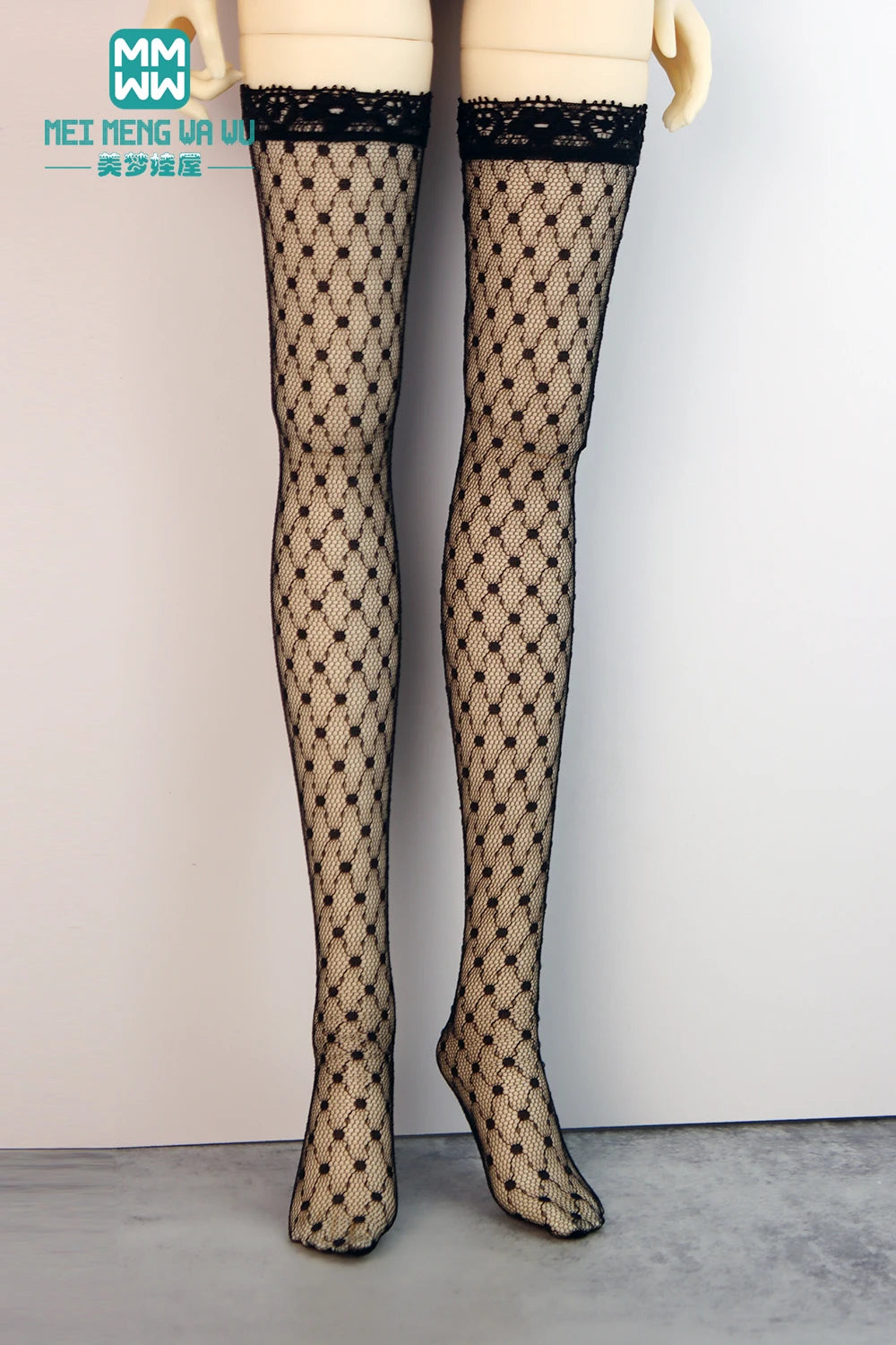 BJD Accessories for 1/3 BJD SD DD Doll Fashion Striped Socks, Reticulated Stockings, Lace Stockings