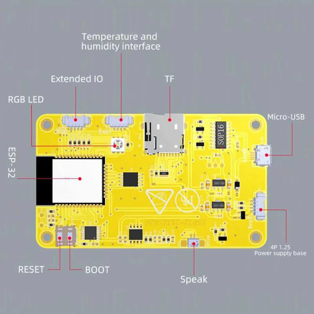 ESP32 2.8inch Display Module 240*320 2.8" LCD TFT Touch Screen Display WiFi BLE Board ESP32-2432S028R ILI9341 Drive for Arduino