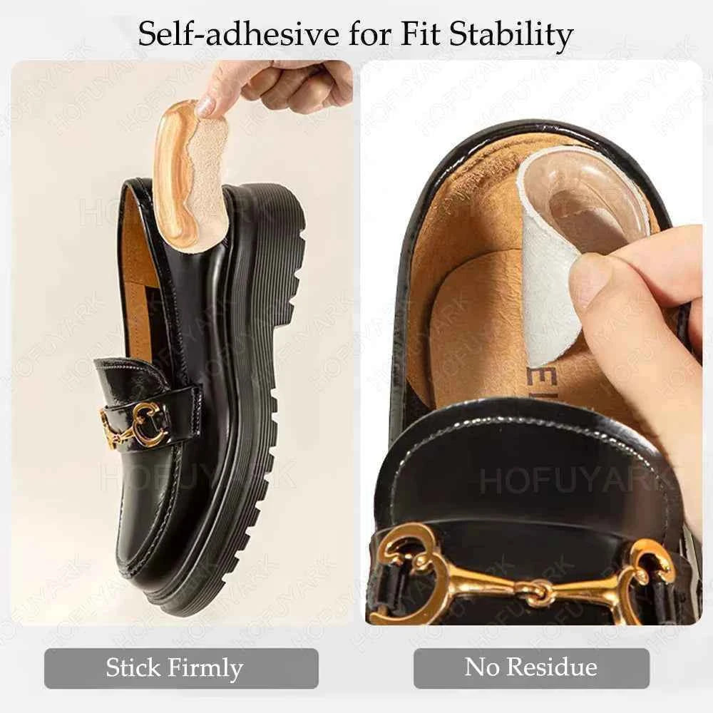 Silicone Heel Stickers for Shoes Women High Heels Protector Liner Pain Relief Gel Heel Pads for Shoes too Big Adjust Size Insert