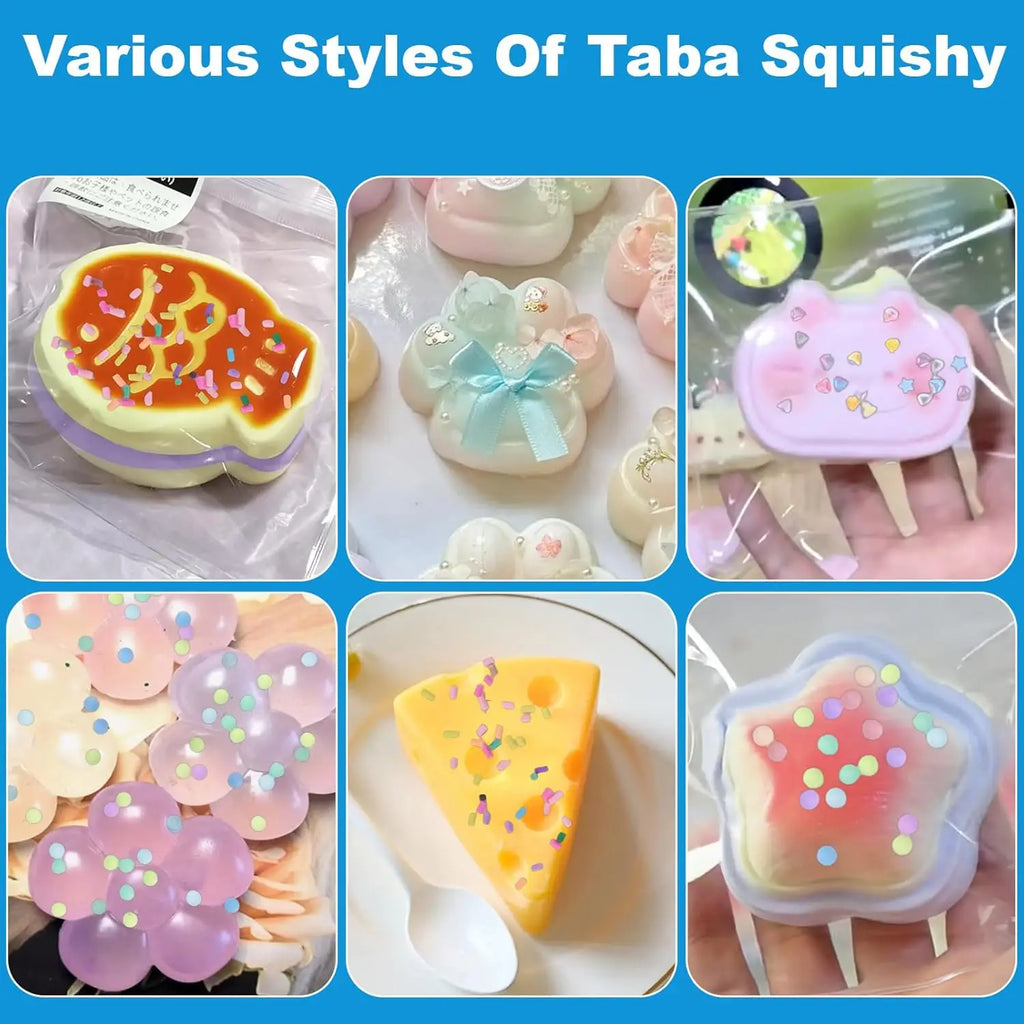 Liquid Silicone Squishy Maker Kits for Taba Squishy DIY Squishy Making Kit Art Crafting Molding Supplies Sets Decompression Gift