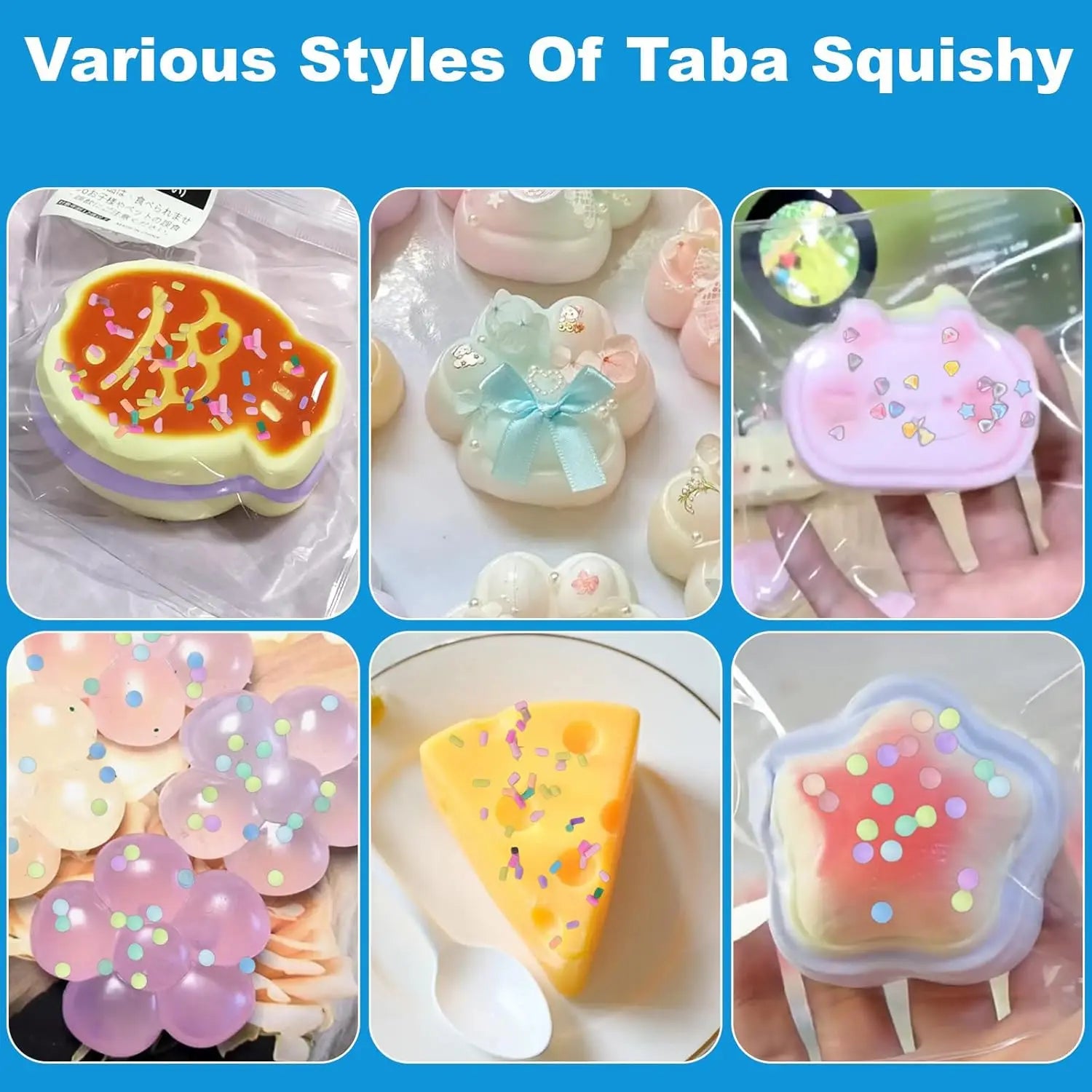 Liquid Silicone Squishy Maker Kits for Taba Squishy DIY Squishy Making Kit Art Crafting Molding Supplies Sets Decompression Gift
