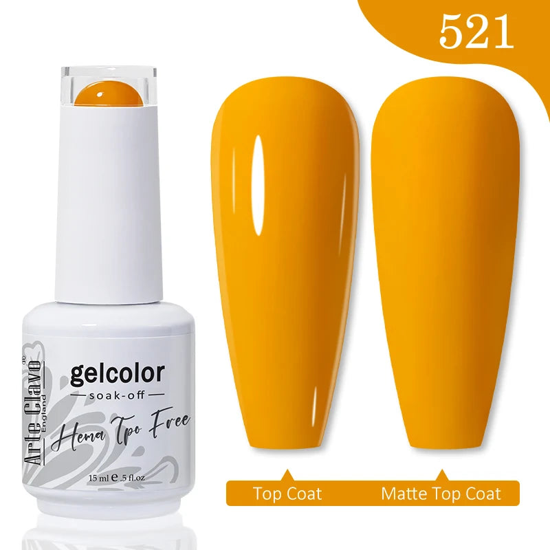 Arte Clavo TPO HEMA FREE Top Quality Discount Price 131 Colors Nail Gel Polish New Formula Nail Gel 15ml Bottle UV Gel Varnish