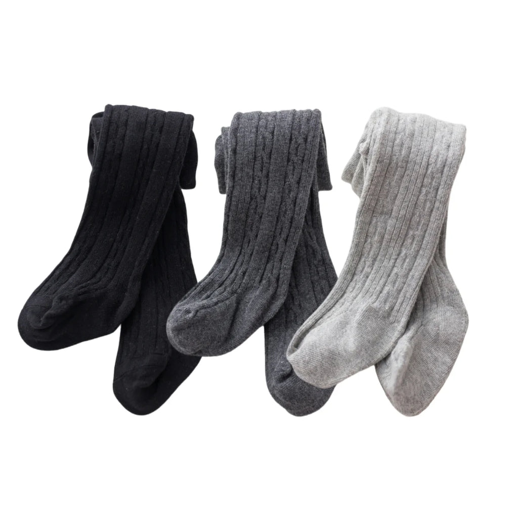 3Pcs/Set Adorable Baby Toddler Patterned Feet Pantyhose - Soft, Breathable and Comfortable Cotton Outer Children's Pantyhose