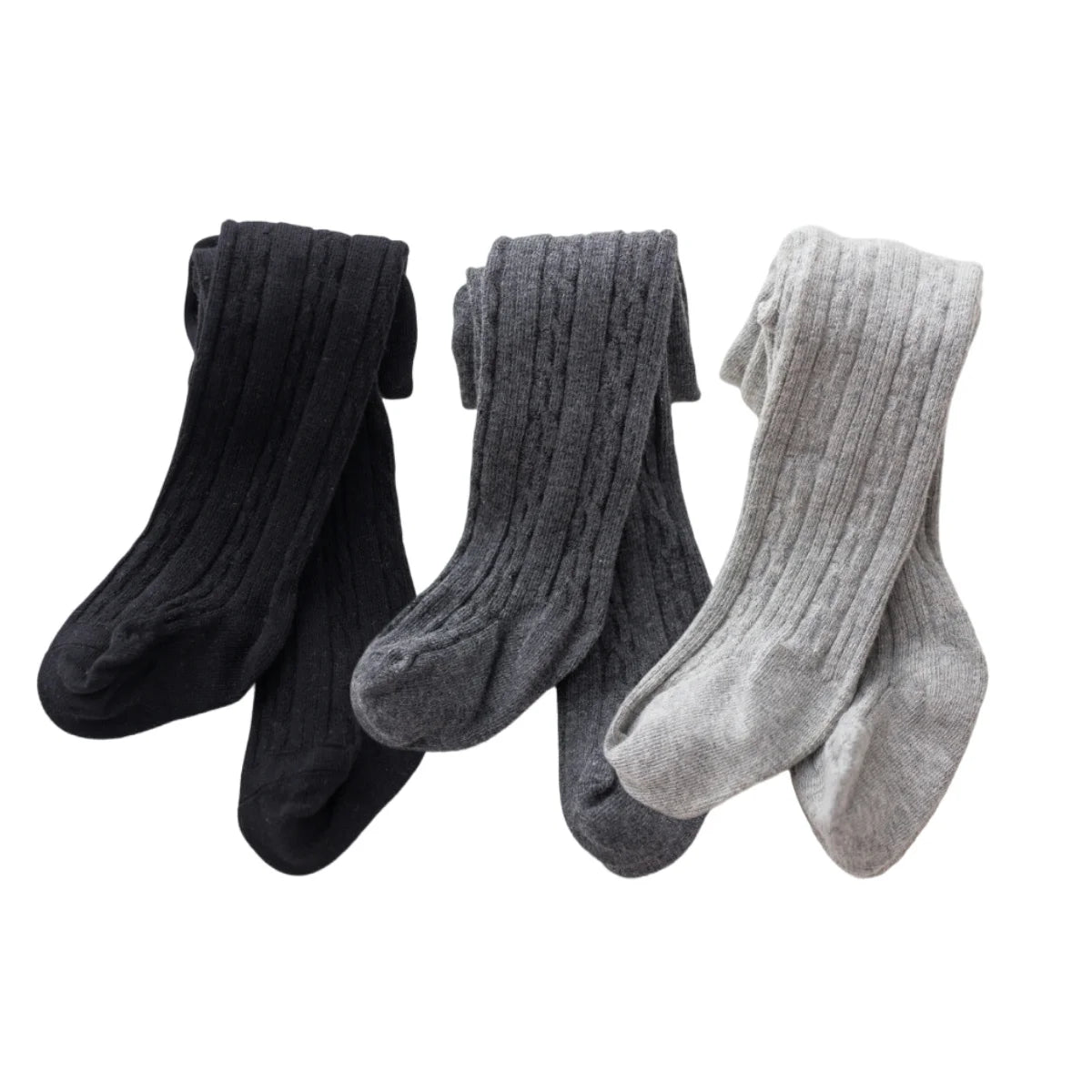 3Pcs/Set Adorable Baby Toddler Patterned Feet Pantyhose - Soft, Breathable and Comfortable Cotton Outer Children's Pantyhose