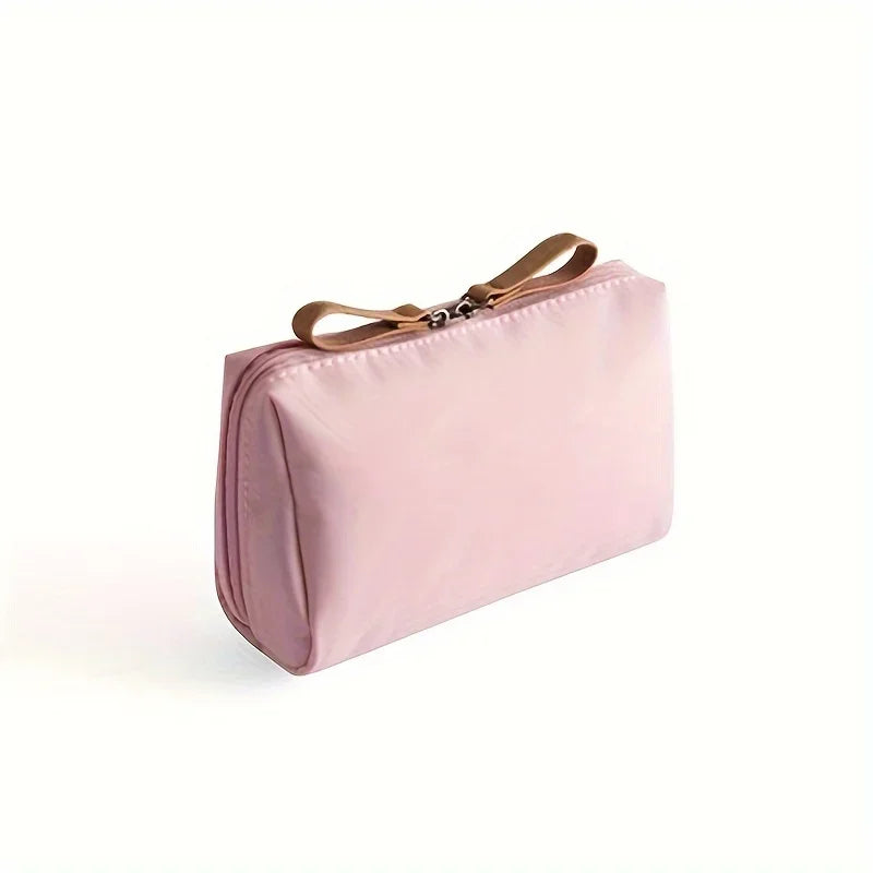 2026 Small Solid Color Portable Makeup Bag, Travel Cosmetic Pouch, Storage Organizer For Daily Use