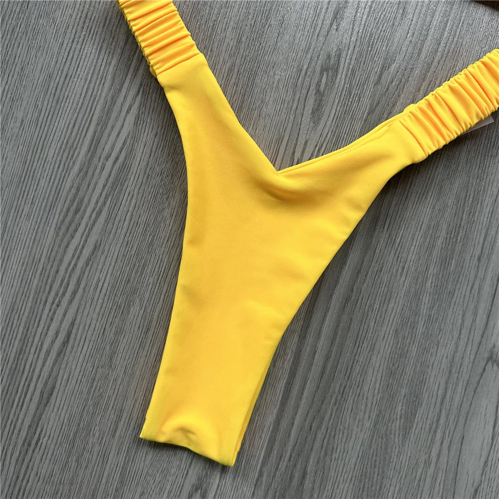 Micro Bikini Push Up Women Swimsuits 2025 Sexy Female Swimwear Brazilian Bikini Set Thong Biquini Swimming Suits Beachwear
