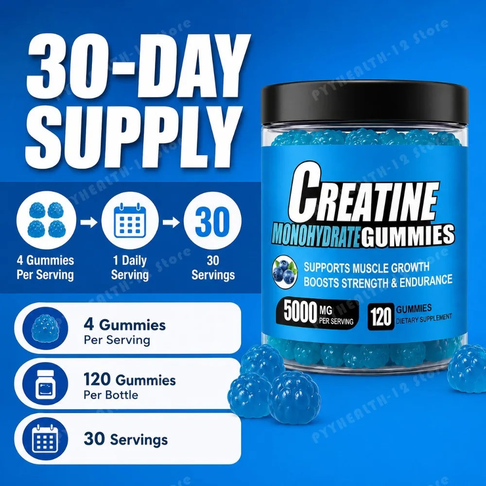 Creatine Monohydrate Gummies – Muscle Strength & Energy